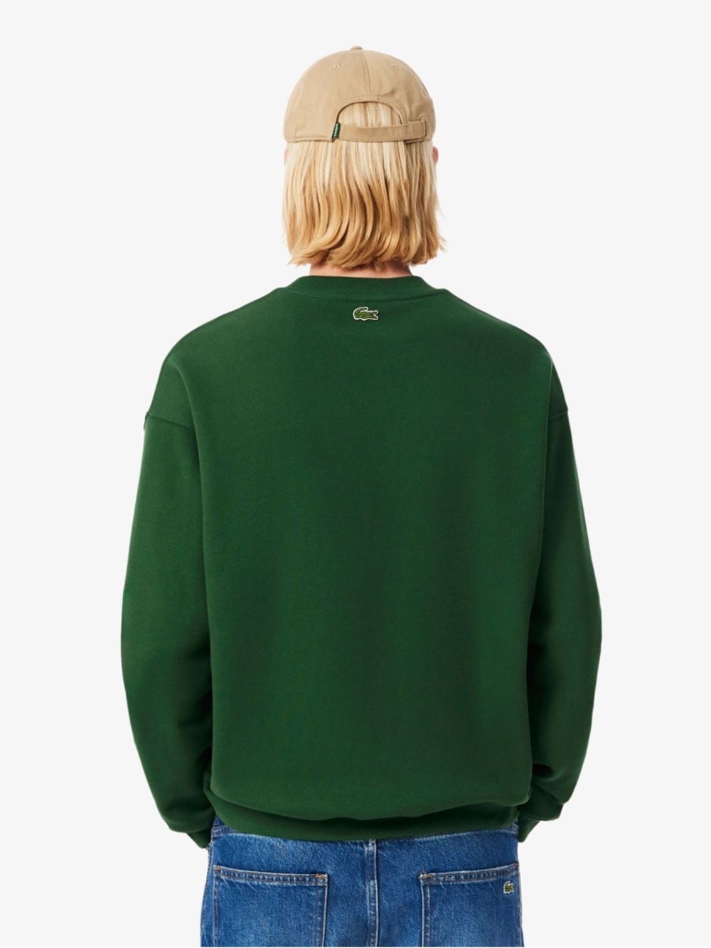 NWT Lacoste Men's Heritage Embroidery Fleece Sweatshirt - Picture 4 of 6